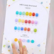 15G JAR OF NAIL GEL - DUAL FORM GEL - MILK CANDY CANDY CANDY CANDY CANDY COLOR TONE GEL JAR