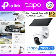 Tp-Link Tapo C630 KIT 3K 5MP Solar-Powered Pan/Tilt Security Battery Camera CCTV Kit AI Tracking 24/
