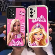 O-72 Barbie Girl Casing for Samsung Galaxy A53 A52 A72 A52S A73 S25 Ultra 5G Black and White