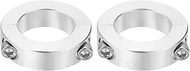 QUARKZMAN 2 pieces shaft clamp, 1-5/8 inch bore 2-5/8 inch AD 11/16 inch thick double split adjustme