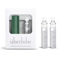 Überlube Travel Lube | Latex-Safe Natural Silicone Lube for Sex with Vitamin E | Unscented, Flavorle