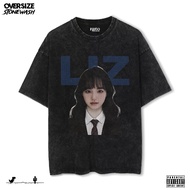 Fiego LIZ IVE | Premium Stonewash Oversize T-Shirt | Oversize TShirt