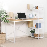 日本FUJI BOEKI 極簡工業風雙向側櫃書桌/工作桌(深64cm)-DIY-白