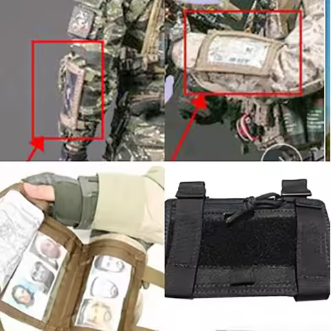 Tactical Arm Sleeve Map Pouch Wrist Pocket Strap Card Mobile Phone Storage Bag TC0176 Camping Equipm
