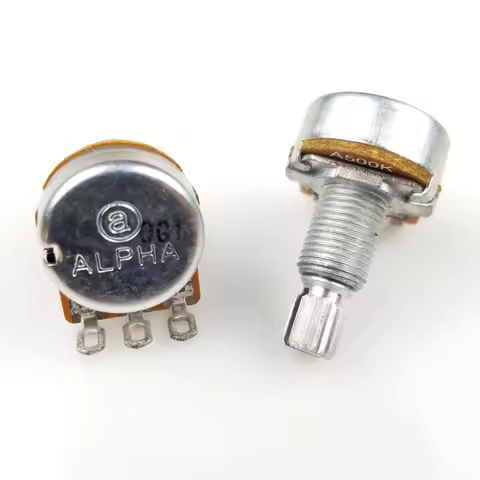 1 PC Alpha A500K B500K A250K B250K Potentiometer For Electric Guitar Bass volume controls tone contr