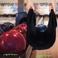 QINJUE Bowling Ball Cleaning Bag, Bowling Accessories Black Color Bowling Carry Bag, High Elasticity