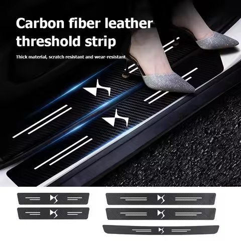 For DS Car Threshold Protection Strip Anti-scratch Auto Rear Bumper Sticker Accessories DS3 DS5 DS6‌