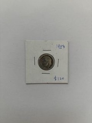 1954 美國 1 dime 銀幣