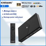 KINHANK K9 Smart TV Box 8K Amlogic S928X-K ISO BDMV 4GB 64GB Dolby Vision Atmos HDR10+ Set Top Box w