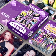 92pcs/box BABYMONSTER Lomo Cards PSYCHO Album WE GO UP HOT SAUCE CHIQUITA Stickers SHEESH CLIK CLAK 