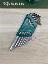 Bộ 7 lục giác bi hệ mét 1.5-6mm SATA 09113