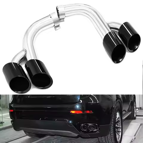 2pcs/lot Car Exhaust Tip For BMW X6 E71 2008-2013 35i Upgrade X6 E71 50i M50D Quad Muffler Tip Exhau