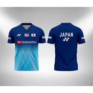 Japan Tour BWF 2021 Japan Badminton Jersey Tshirt / Baju Microfiber Jersi / Jersey Sublimation / Tsh