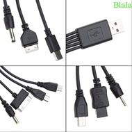 Blala Universal USB To Multi Plug Cellphone Charger Cable 10 in 1 USB Cable For Smartphone Charger C