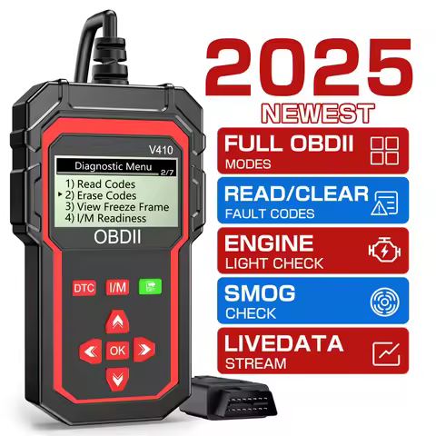 OBDII EOBD Read/Clear Fault Code V410 Car Diagnostic Tools OBD2 Code Reader Auto Engine System Detec