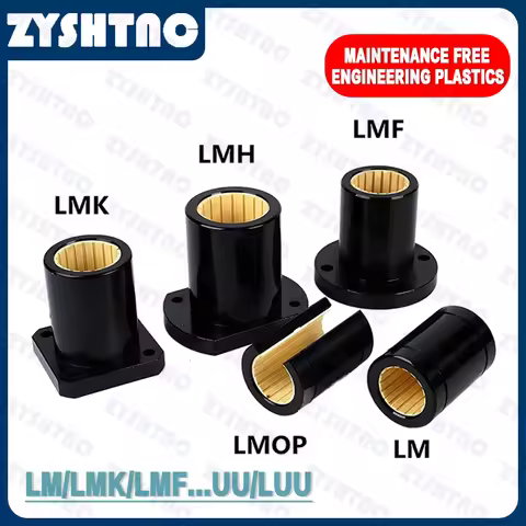 FJUM LMK LMF LM10UU LM12UU LM16UU LM20 25 30 40UU LUU GC Engineer Aluminum Plastic Solid Polymer Lin