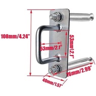 2Pcs Closed Bar Holder for Door Barricade, Close Bar Holder,Fit for 3.8x3.8cm Lumber,Closed Lock Bra