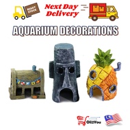 Aquarium Fish Tank Decoration Pineapple House Crab King Castle Octopus House Fish Shelter Home