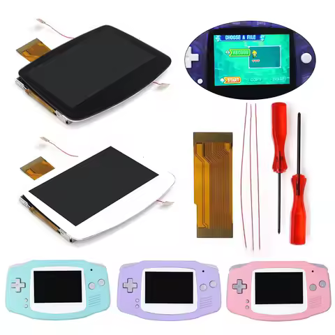 Hispeedido GBA IPS LCD V5 Laminated Backlight Backlit Screen KIT For Gameboy Advance GBA W/Housing S
