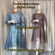 Fatimahshop Dress Modern Midi Dress Bahan Tulle Bordir Premium Kain