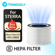 For Sterra Moon/ Dawn UV/ EPU 3380Z Air Purifier Replacement True HEPA H13 Filter (3-in-1)
