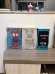 Bearbrick My First Be@rbrick Marble Stone 100% & 400% 猩紅蜘蛛俠 Eva 8號機 Medicom Toy 