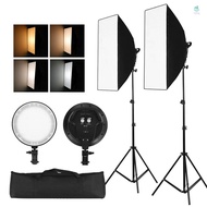 Professional Studio Photography Softbox LED Light Kit Including 50*70cm Softboxes 45W Bi-color Tempe