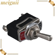 MEIGUII Toggle Switch, 2Pin 20a 125v Rocker Toggle Switch, Heavy Duty Spst Metal Rocker Switches Car