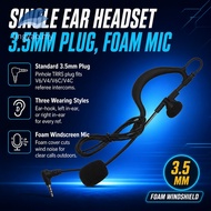 3.5mm Referee Earpiece Headset for V6 V4 V6C V4C Intercom Ear Hook In Ear Communication Earphone