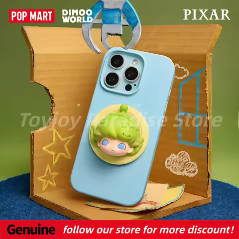 Pop Mart Dimoo World Pixar Authentic Magnetic Phone Holder Cute 3D Figurine Blind Box Collectible Gi