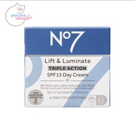 Hot!!! No7 Lift & Luminate TRIPLE ACTION Day SPF15 PA+ 50มล. (ครีมกลางวัน)