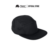 Topi Fipper Headgear 5 Panel Boleh Laras Fipper Black - Fipper Headgear 5 Panel Adjustable Cap in Bl