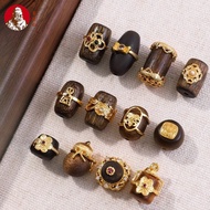 Natural Agarwood Loose Beads Spacer Beads Top Beads Accessories Bracelet Accessories diy Material