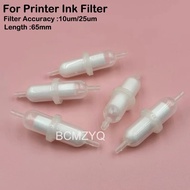 5PCS Inkjet Printer Micro Capsual Ink Filter F-1000 10um 25um 65mm Length Solvent Filter For Spectra