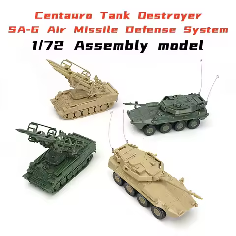 4D 1/72 Centauro Tank Destroyer SA-6 Air Missile Defense System Plastic Assembly Puzzle Model