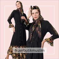 Hikmat Fashion Original A9827-02 Abaya Hikmat  noerbutikmuslim Gamis