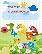 Math notebook: 200 grid pages in 21.59x27.94cm(8.5x11 inches) format