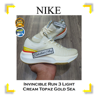 Sepatu Invincible Run 3 Light Cream Topaz Gold Sea Coral Man - Sneakers Running - Sepatu Pria - Sepa