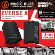EV Electro-Voice Everse8 8-inch 2-way Battery-Powered PA Speaker - Black / White (Electro Voice Ever