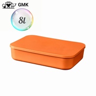 4L/8L/16L กล่องเก็บของสไตล์ญี่ปุ่นอเนกประสงค์ ขนมขบเคี้ยว ชุดชั้นในพร้อมฝาปิด กล่องเก็บของพร้อมฝาปิด