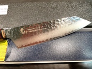堺孝行 V金10号割込 33層槌目和式劍型三德刀 160mm