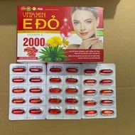Thông đỏ Vitamin E 2000iu - Vitamin E đỏ tinh dầu hoa anh thảo -  giúp làm đẹp da giảm thâm nám - Hộ