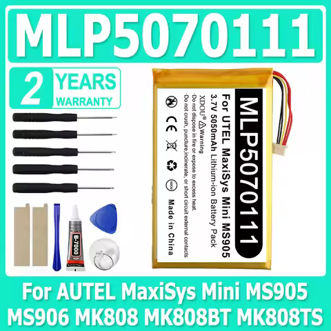 100% New Battery For Autel MLP5070111 MaxiSys Mini MS905 MS906 MY905 MK808MK808BT MK808TS MP808 MP80
