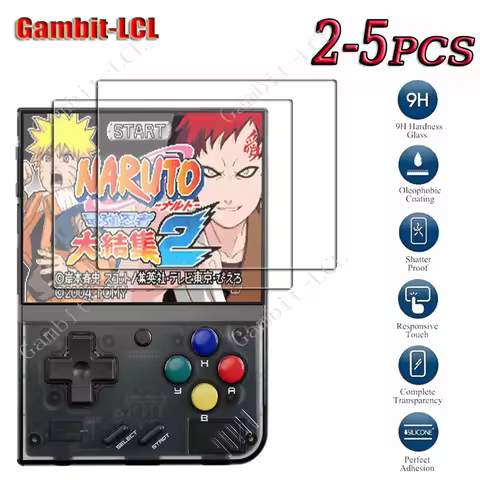 2-5PCS 9H HD Original Tempered Glass For MIYOO Mini V4 Handheld Game Console MIYOOMini MiniV4 Plus S