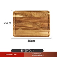 【A PRETTY】 New Arrival For Home Acacia Mangium Chopping Board Kitchen Solid Wood Dough Rolling Chopp