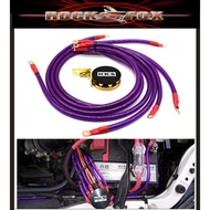 HKS 6-Point Auto Car Earth Cable System Ground Grounding Wire Kit Racing Grounding Cable Wire Kit