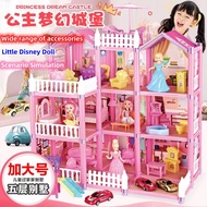 【COD】 Barbi Doll House Kids Toys for Girls Story Villa DIY Birthday Gifts Assemblyfor Girls Toys