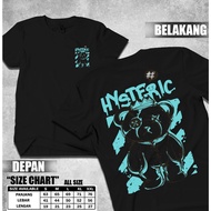 Adult T-shirts, BEAR HYSTERIC Distro T-shirts - Men's T-shirt Tops Cool Short SleeveWanitas, Combed 