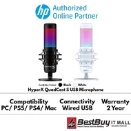 HyperX QuadCast S - USB Microphone RGB Lighting - Black-4P5P7AA / White-519P0AA