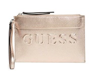 GUESS Women s Laken Rose-Gold Wristlet Bag